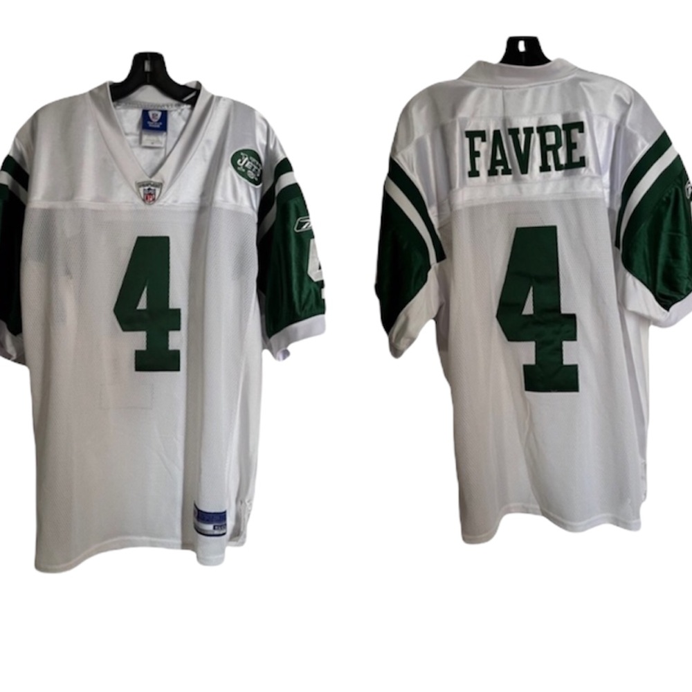 VINTAGE BRETT FAVRE #4 NY JETS OFFICIAL JERSEY